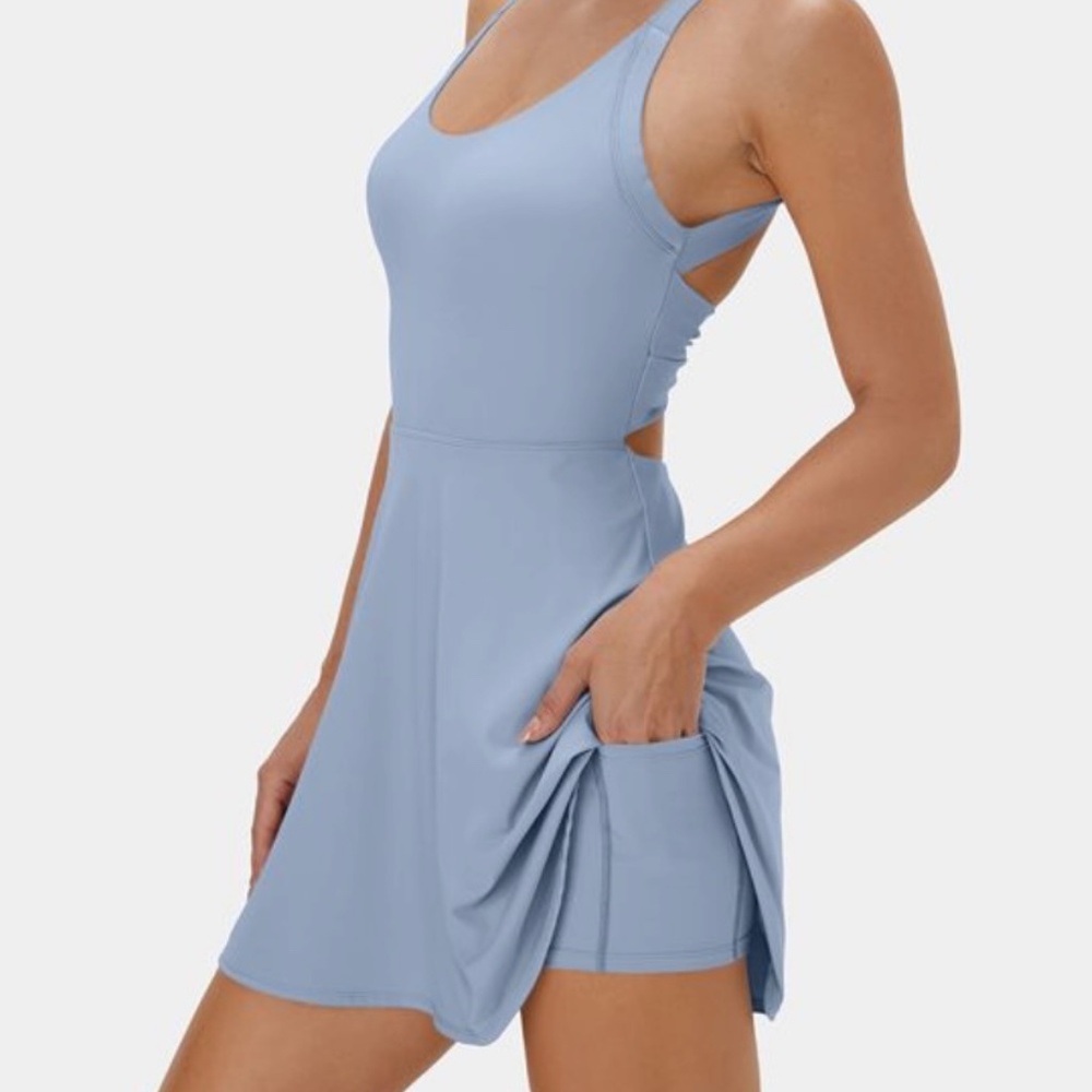 Halara Light Blue Exercise Dress, M